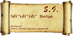 Sétáló Ibolya névjegykártya